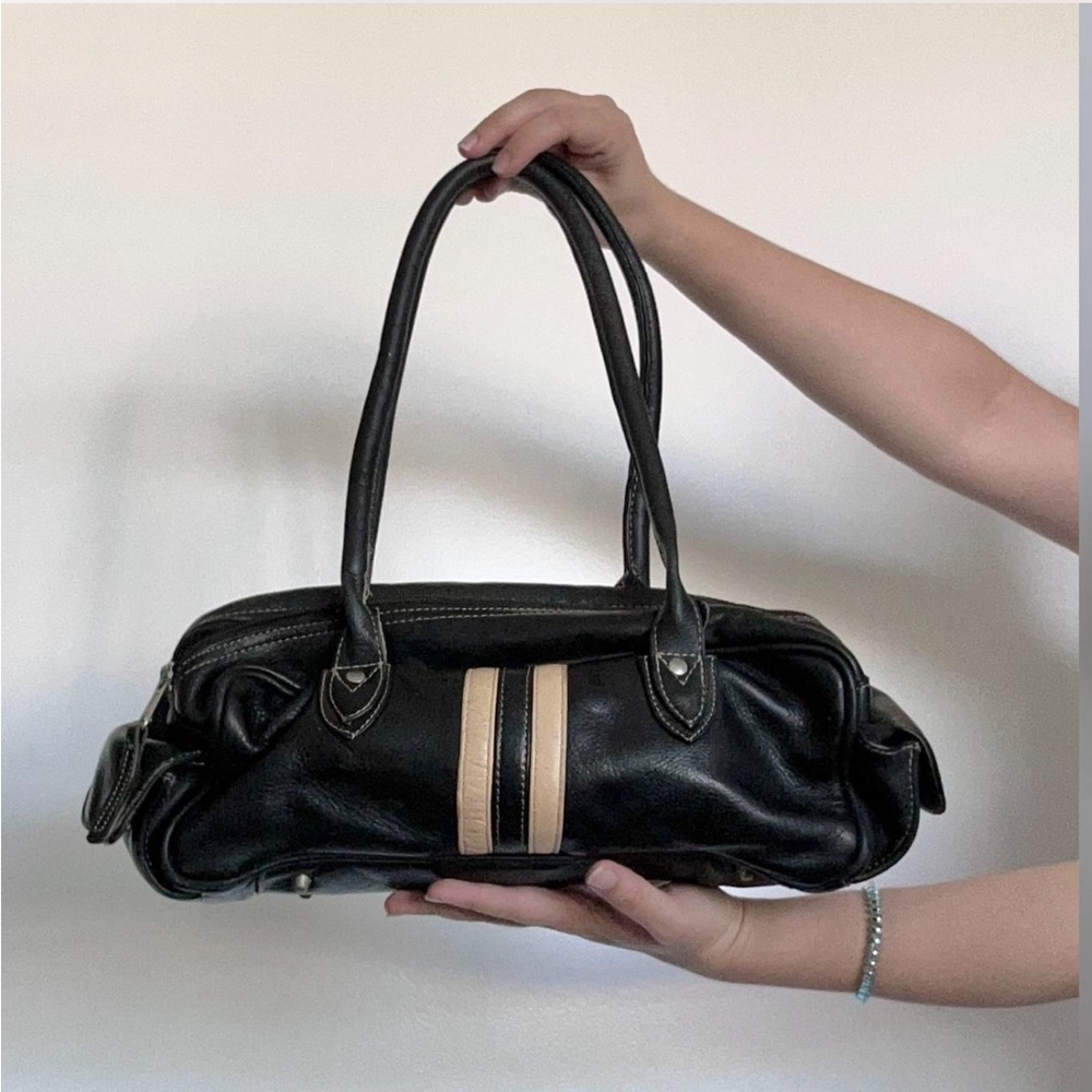 SOLD: Latico Baguette Genuine Leather Bag